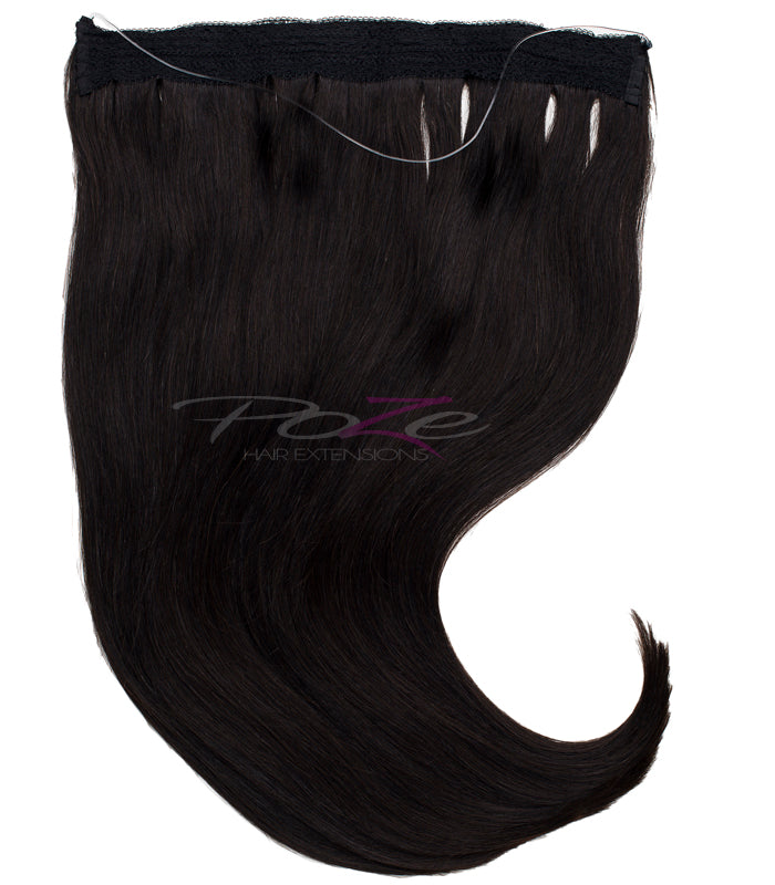 Poze Standard Wire & Clip Extensions - 1B Midnight Brown