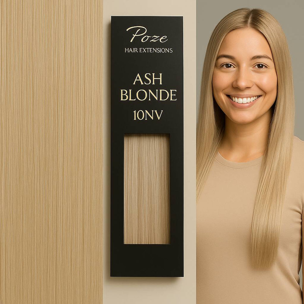 Micro Ring Extensions Premium - 10NV Ash Blonde