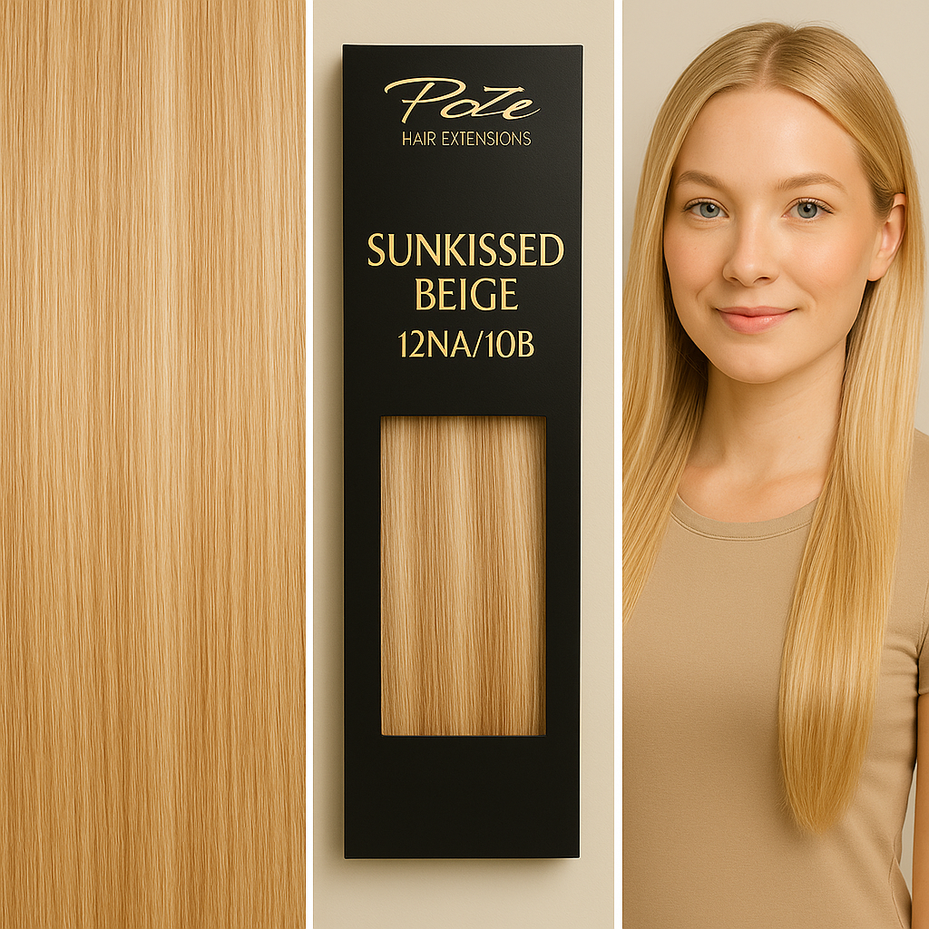 Poze Standard Wire & Clip Extensions - 12NA/10B Sunkissed Beige