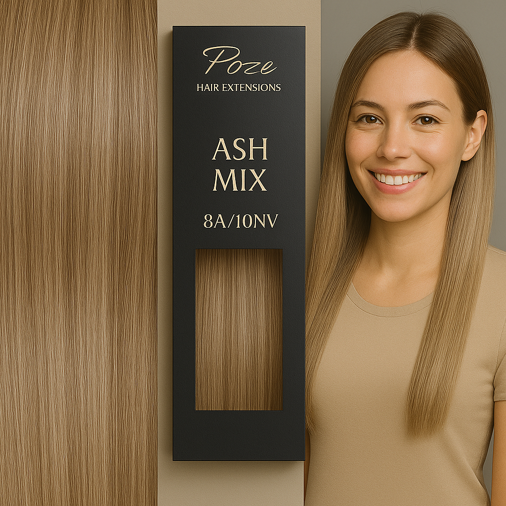 Poze Standard Wire & Clip Extensions - 8A/10NV Ash Mix