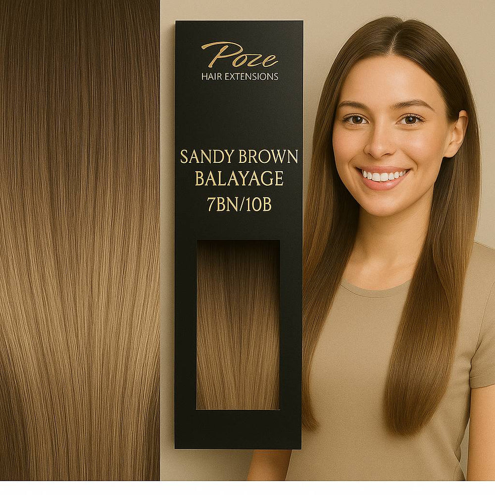 Hårträns Standard - 7BN/10B Sandy Brown Balayage