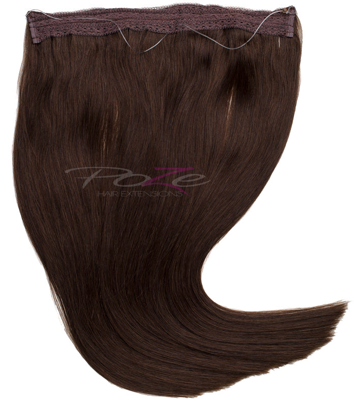 Poze Standard Wire & Clip Extensions - 4B Chocolate Brown