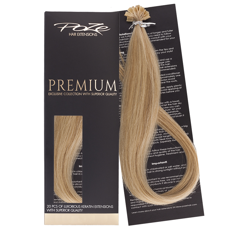 Poze Premium Keratin Extensions Glam Blonde 10B/11N - 50cm