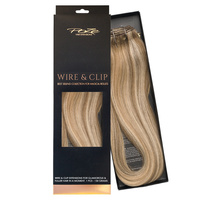 Poze Standard Äkta Löshår Wire & Clip - 130g Ash Mix 8A/10NV - 50cm