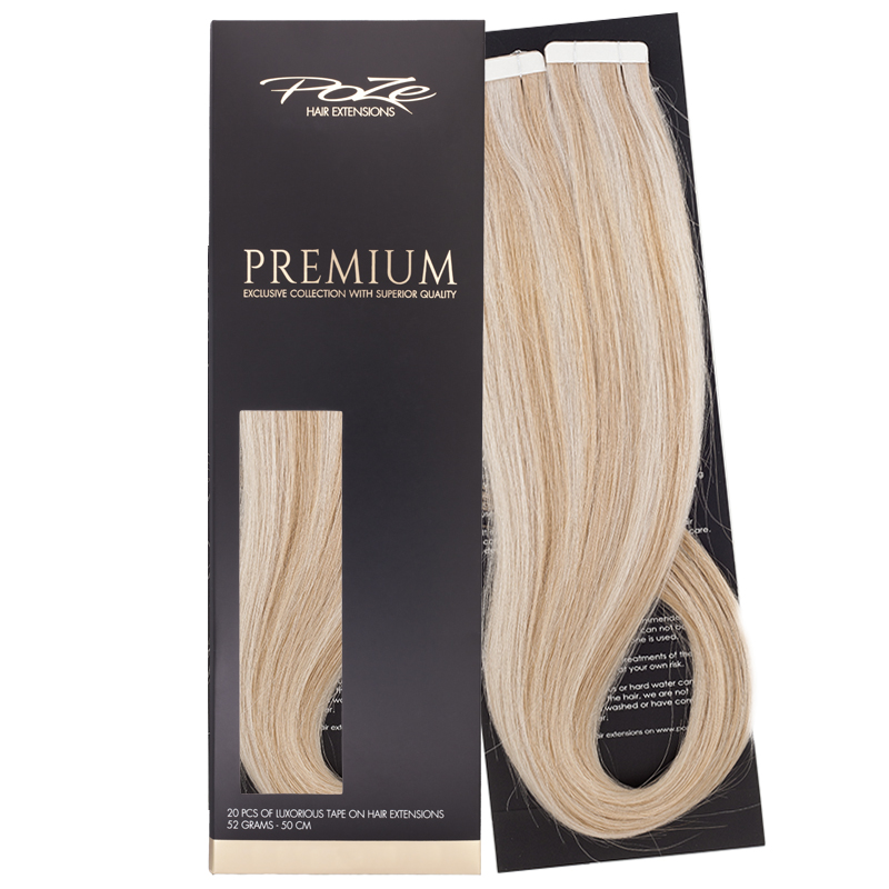 Poze Premium Tape On Extensions - 52g Dirty Blonde Mix 10B/12AS - 50cm