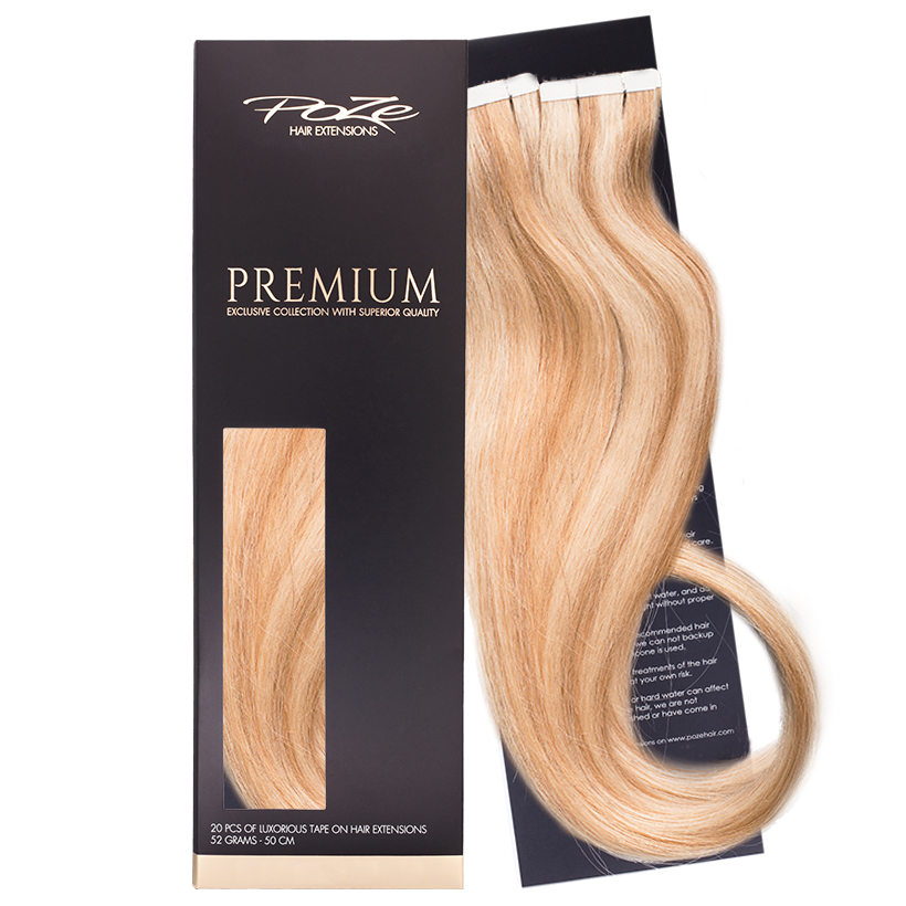 Poze Premium Tape On Extensions - 52g Sunkissed Beige 12NA/10B - 50cm
