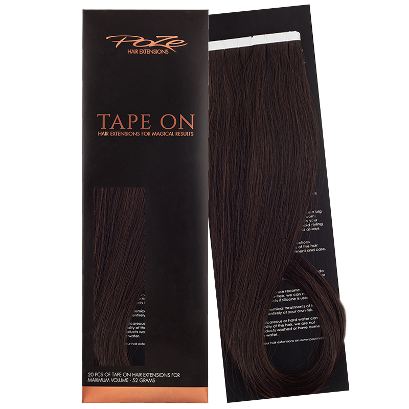 Poze Standard Tape On Extensions - 52g Midnight Brown 1B - 40cm
