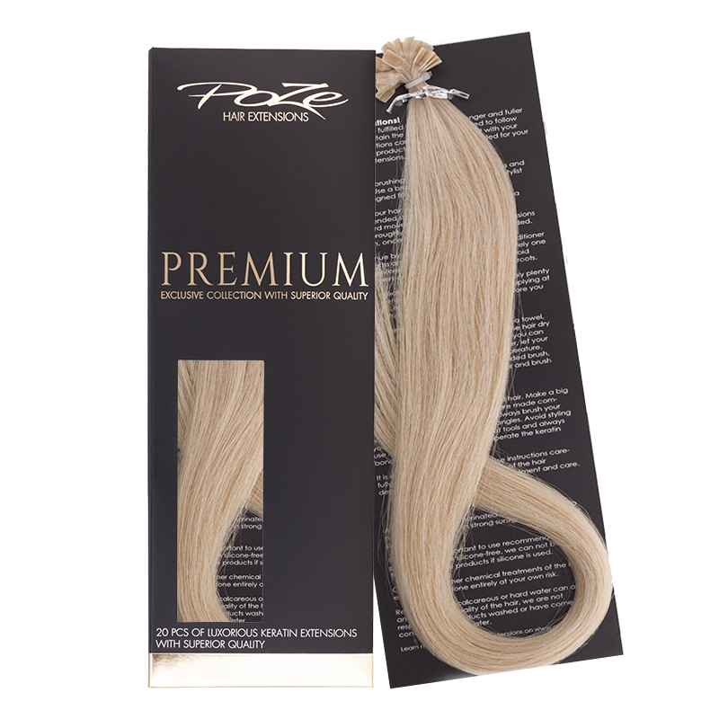 Poze Premium Keratin Extensions Beach Blonde 11V - 50cm
