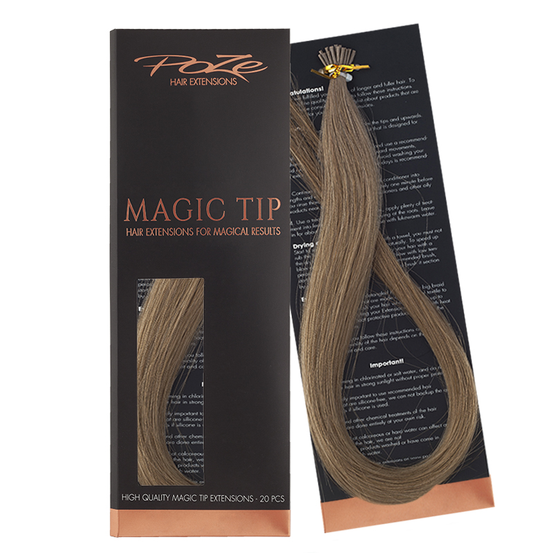 Poze Standard Magic Tip Extensions Light Ash Brown 8A - 50cm