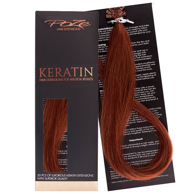 Poze Standard Keratin Extensions Copper Fusion 7K - 50cm