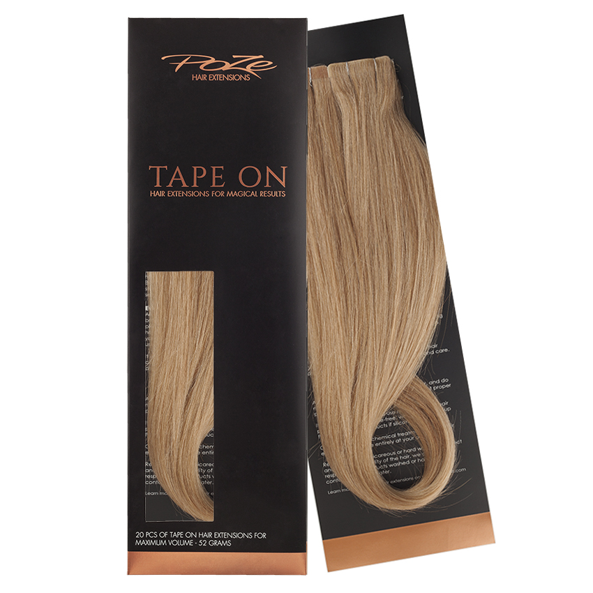 Poze Premium Seamless Tape On Extensions - 70g Light Brown 8B - 70cm