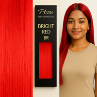 Poze Premium Keratin Extensions Bright Red 8R - 50cm - 50g