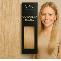 Poze Premium Tape On Extensions - 50g Caramello 12A/10V - 50cm