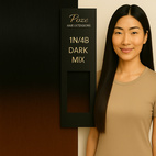 Poze Standard Tape On Extensions - 50g 1N/4B Dark Mix Balayage - 50cm