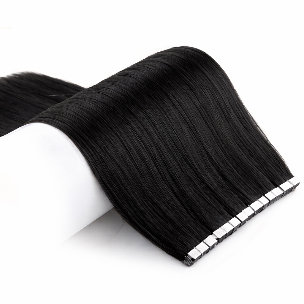 Poze Standard Tape On Extensions - 50g Midnight Black 1N - 30cm