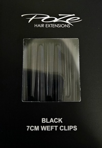 Poze Hår spännen - Svart - 10 st