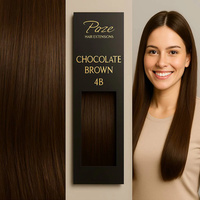 Poze Standard Hairweft - 50g Chocolate Brown 4B - 40cm